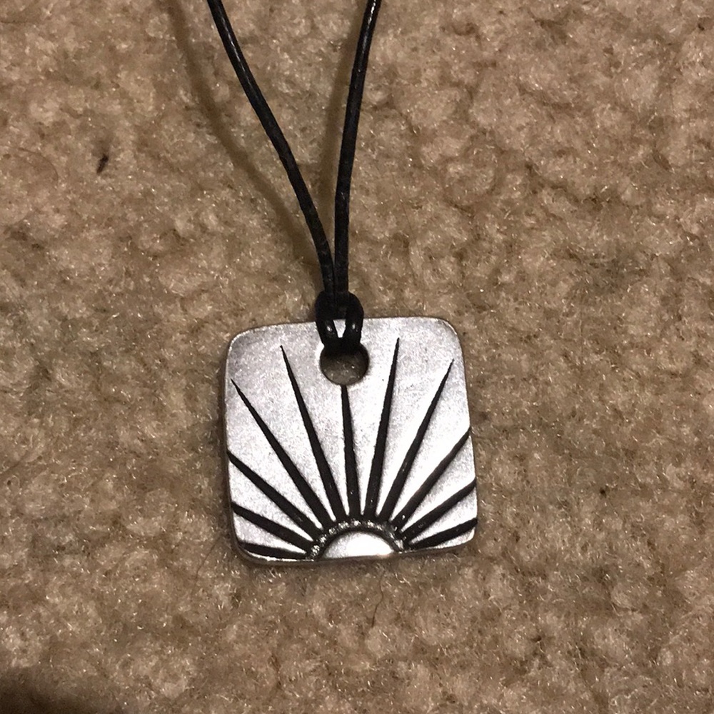 Locally made silver pendant necklace